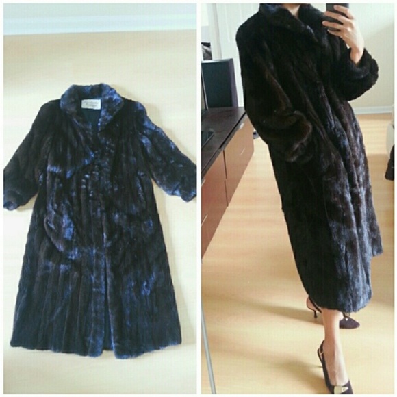 🎉 HOST PICK🎉100% real long dark brown mink Coat - Picture 4 of 4